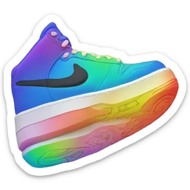 Rainbow Nike sticker