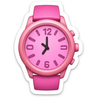 Reloj rosa sticker
