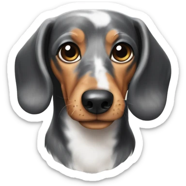 Marble Dachshund  sticker
