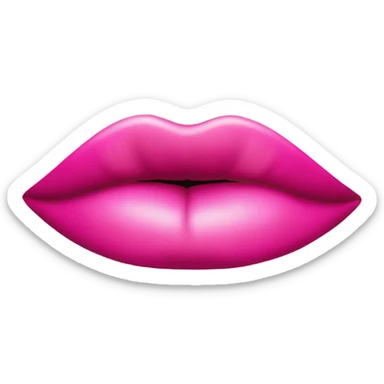 Kiss pink sticker