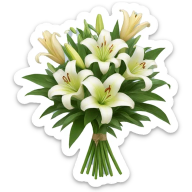 Lilies bouquet  sticker