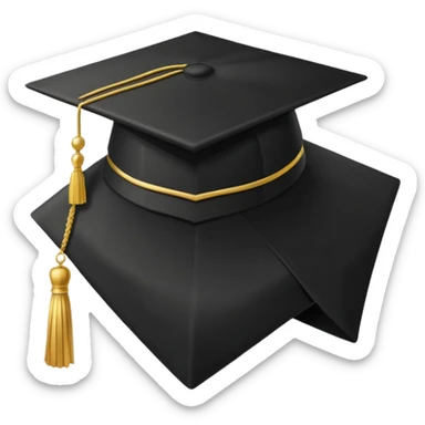 graduation cap skills sticker
