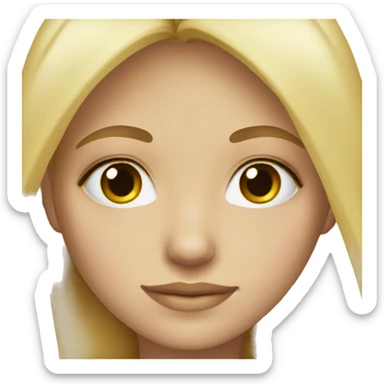 Girl blond eye bleu  sticker