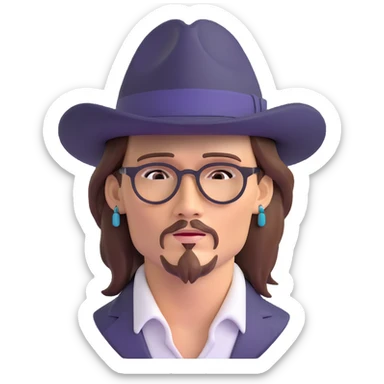 Johnny Depp sticker