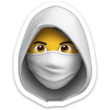 assassin with a mask sticker