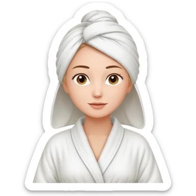 woman at the spa sticker