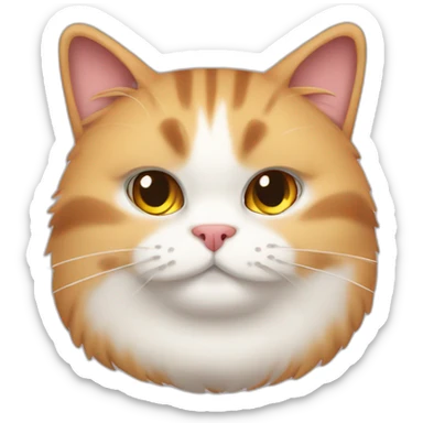 Fast and Furious fluffy fat cat sticker
