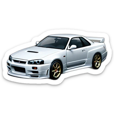 Nissan skyline r34 sticker