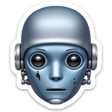 Emo robot sticker