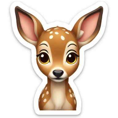 Cute fawn sticker