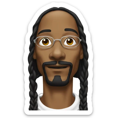 Snoop dogg whit a dogg sticker