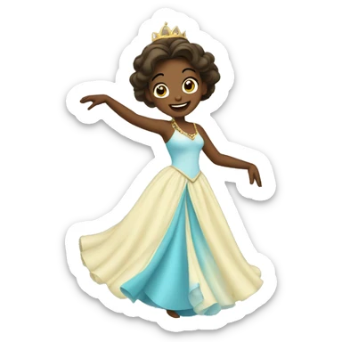 Princess dancing sticker