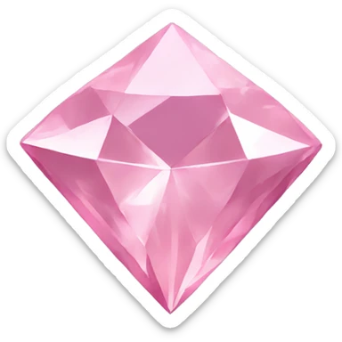 Pink diamond sticker