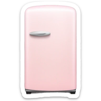 Light pink mini fridge sticker