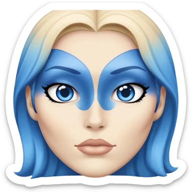 mystique xmen face sticker