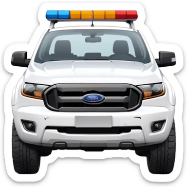 Ford Ranger - Ford (Model Year: 2024) (Iconic colour: White) sticker