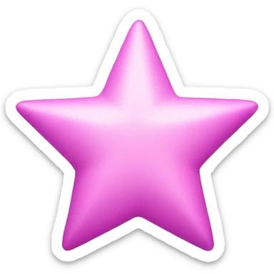 pink star without a face  sticker
