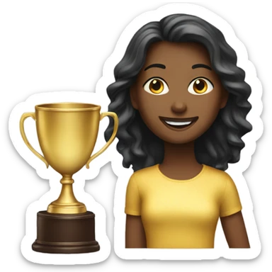 Daughter of the year trophy sticker