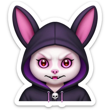 Exact kuromi emoji 100% accurate animal not human sticker