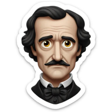 edgar allan poe sticker