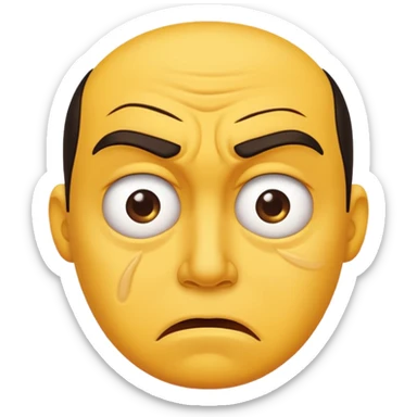 disgusted look emoji sticker