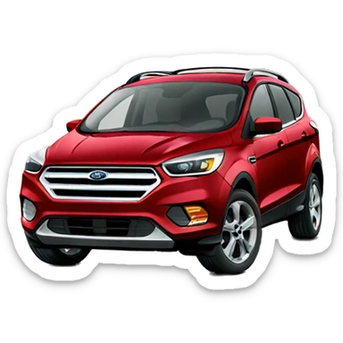 Red ford escape sticker