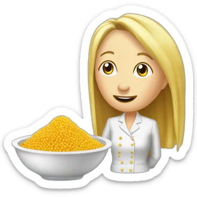 Madame lepen mange un couscous sticker