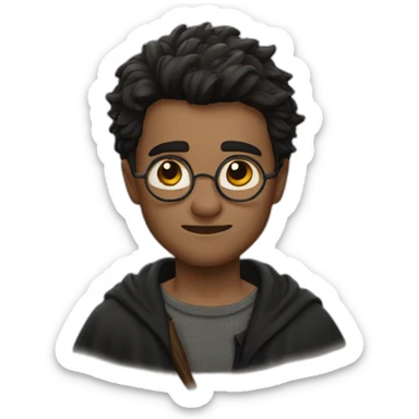 Harry Potter with a scar sticker