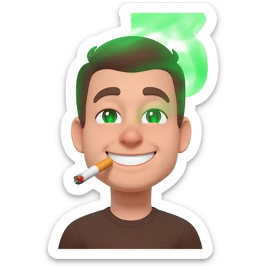 Smoking weed and get real high sticker