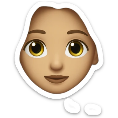 Romeo santos kiss-kiss girl green eyes and very long dark blond hair sticker