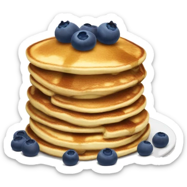 Pancake stack with blueberries sticker