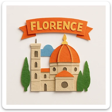 florence, italy sticker