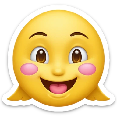 Flying kiss emoji sticker