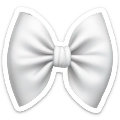 White Bow sticker