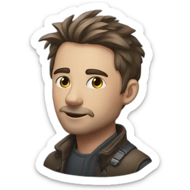 Chat qui dort sur Ellon musk sticker