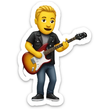 guitarist sticker