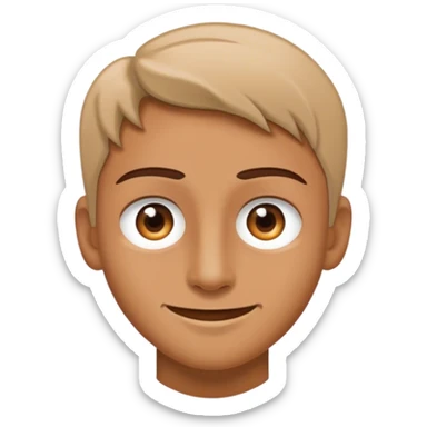 Facing away from me, but eyes are looking at me while smilinh sticker