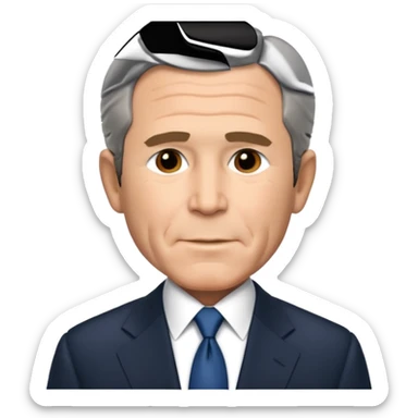 George W. Bush president sticker