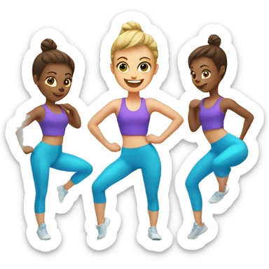 Aerobics sticker