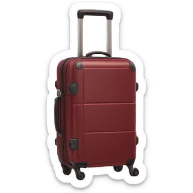 priority luggage in dark red sticker