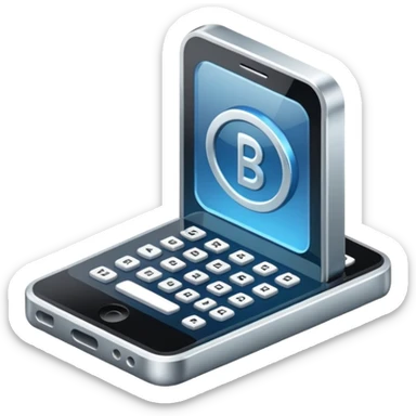 coding development icon with balise sticker