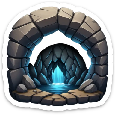 Dark Cave sticker