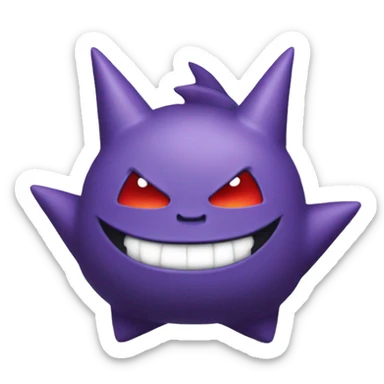 Gengar in the move box  sticker