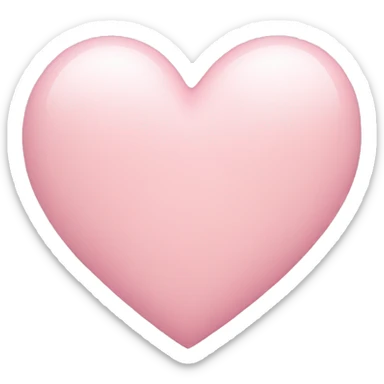 light pink heart sticker