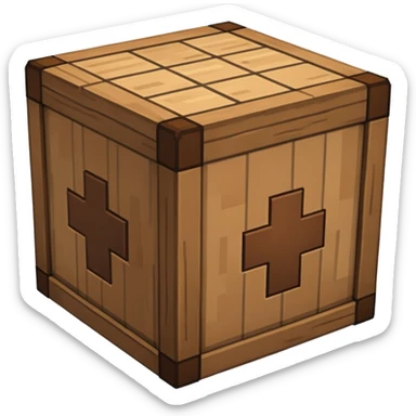 Minecraft crafting table sticker