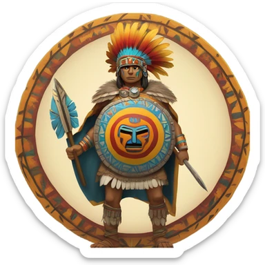 Aztec woarrer sticker