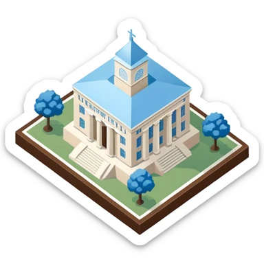 unc chapel hill well isometric sticker