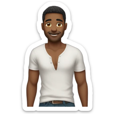 beau garçon sticker