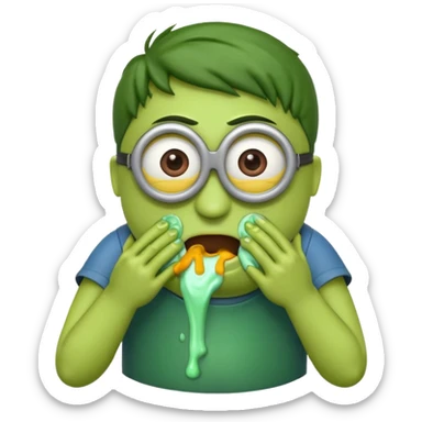 🤮🤢 minion sticker
