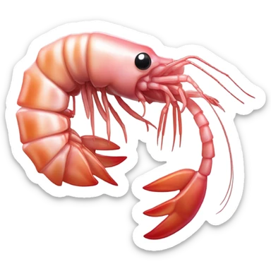 Shrimp holding spatula  sticker